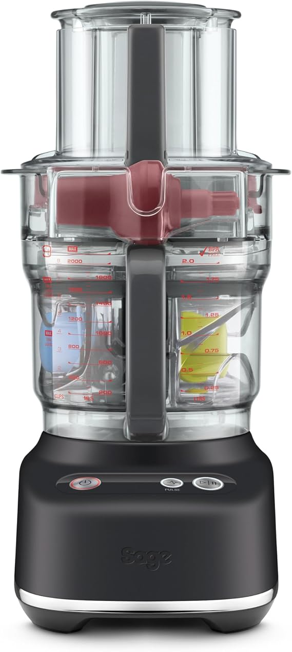 غذا ساز سیج انگلستان مدل Sage the Paradice 9 (SFP638BSS2FEU1) schwarz — چندکاره با کیت دایسینگ دقیق